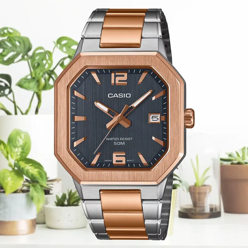 Casio Enticer Sporty Two-tone Men's Watch- MTP-B195RG-2AV